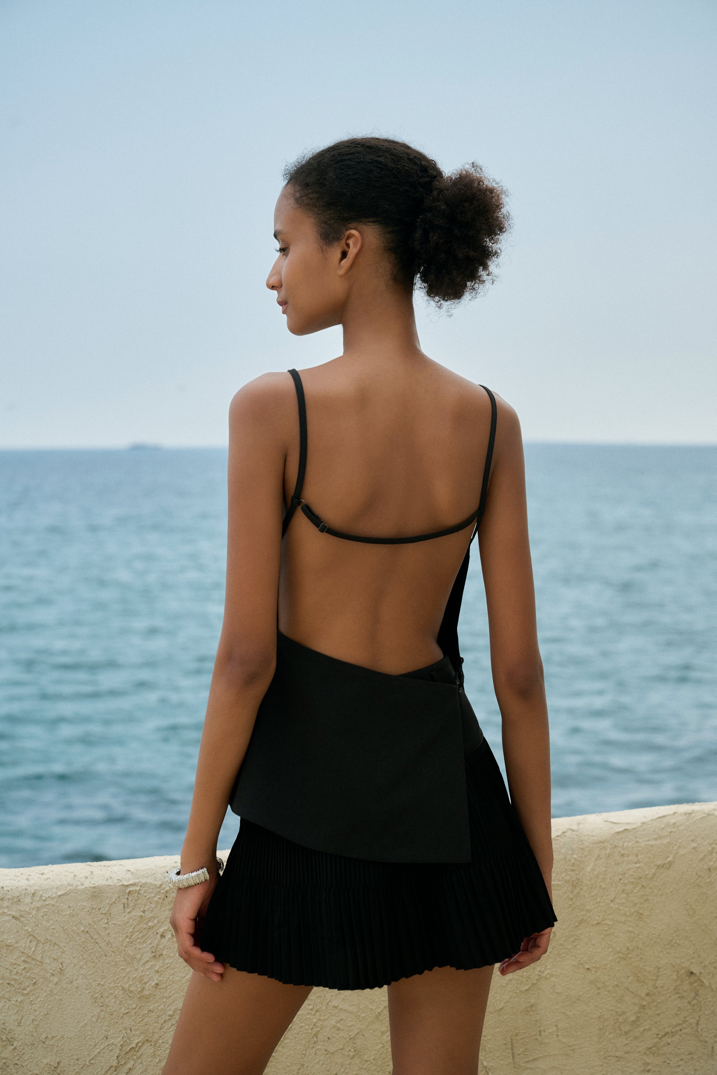 Open back tank & skirt