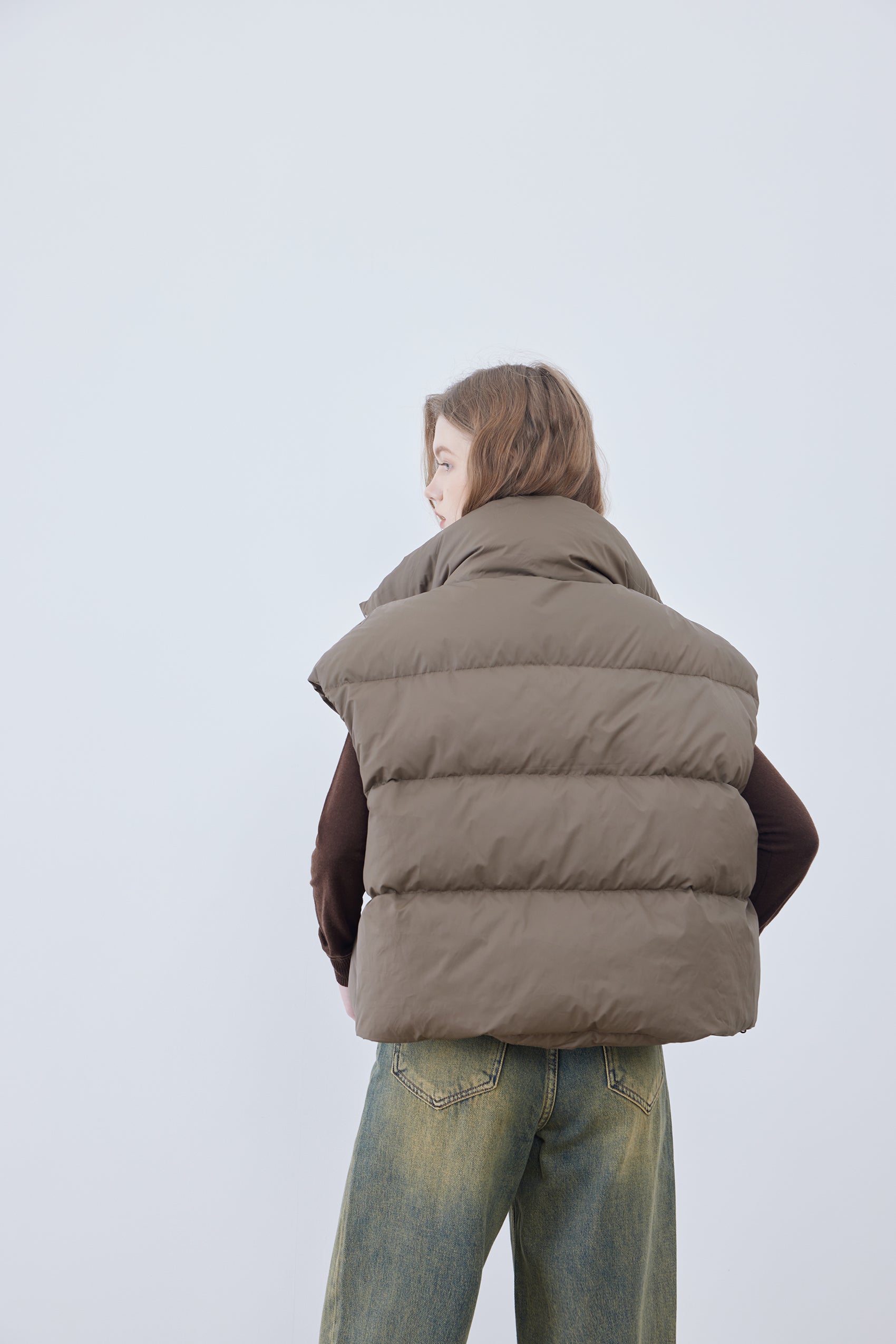 Quilted puffer vest