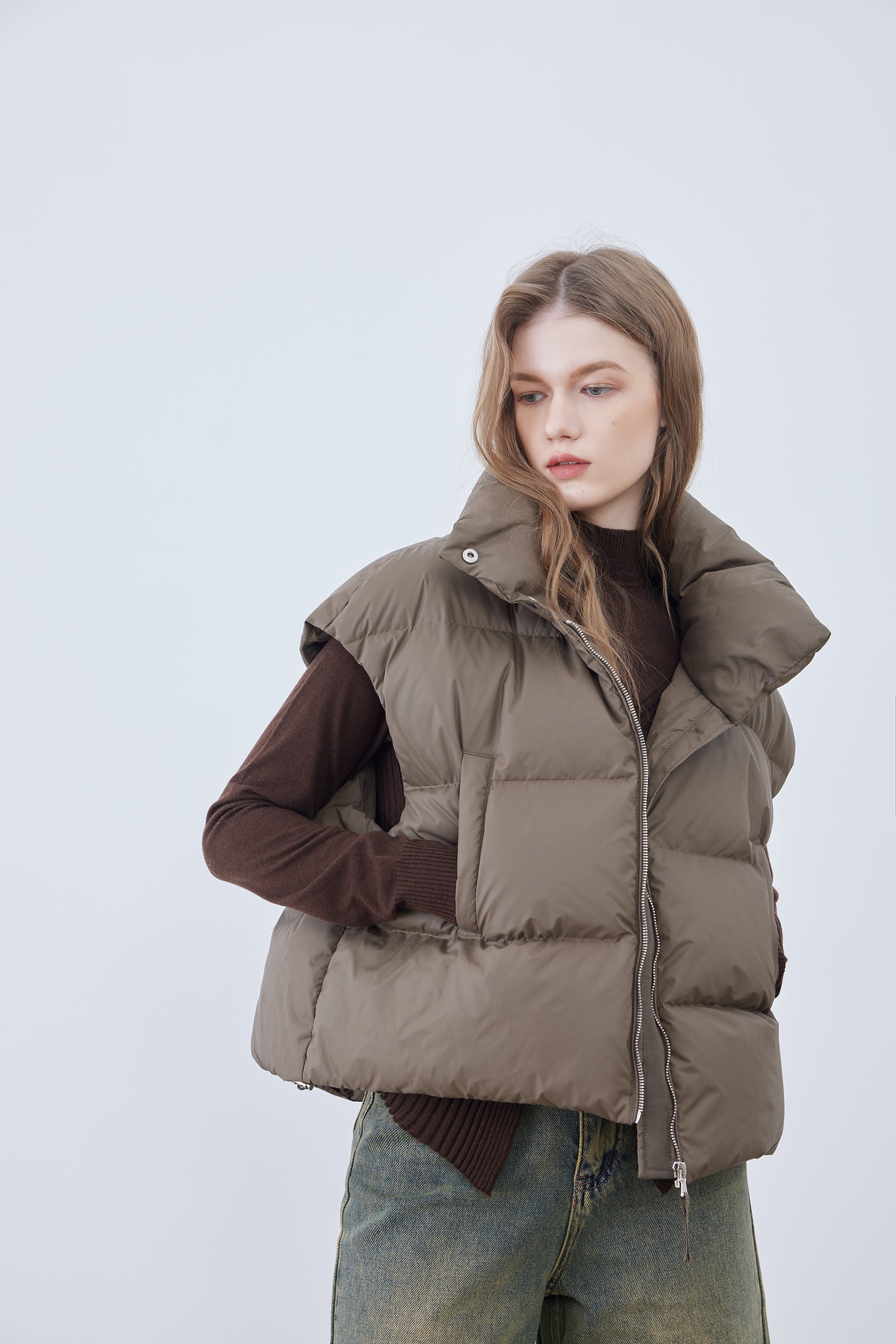 Quilted puffer vest