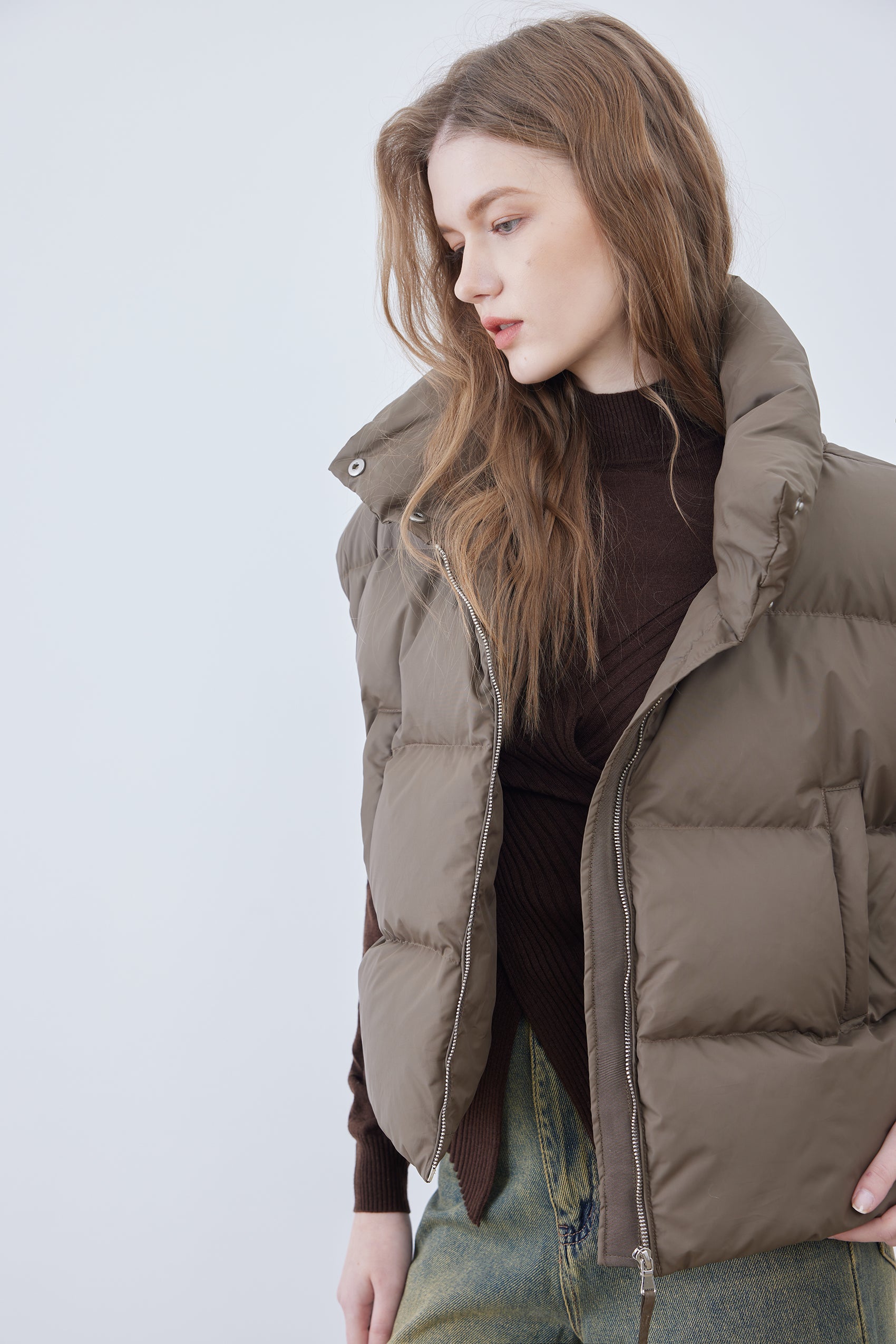 Quilted puffer vest