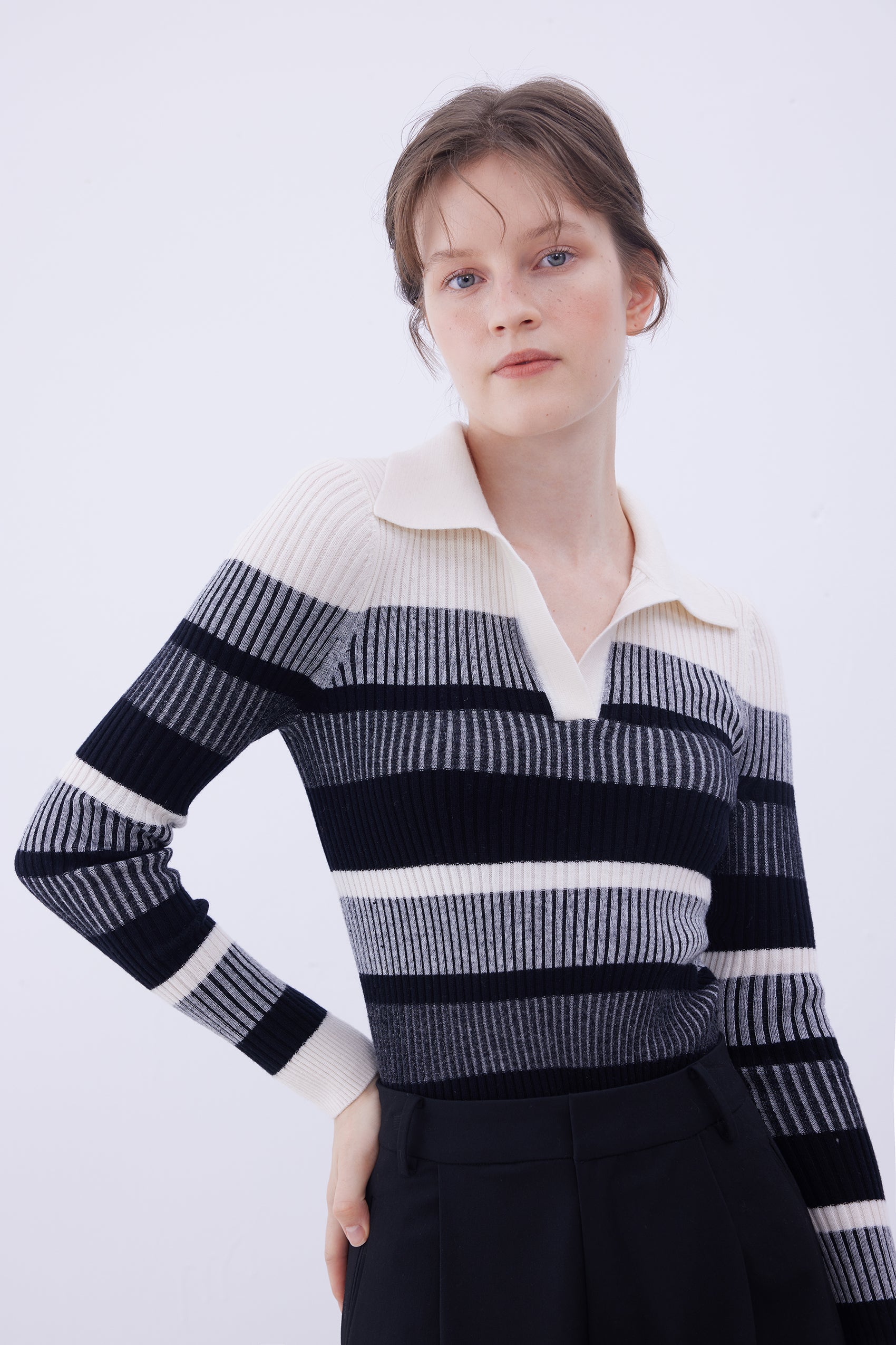 Striped wool sweater