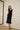 Fringed square neck velvet dress