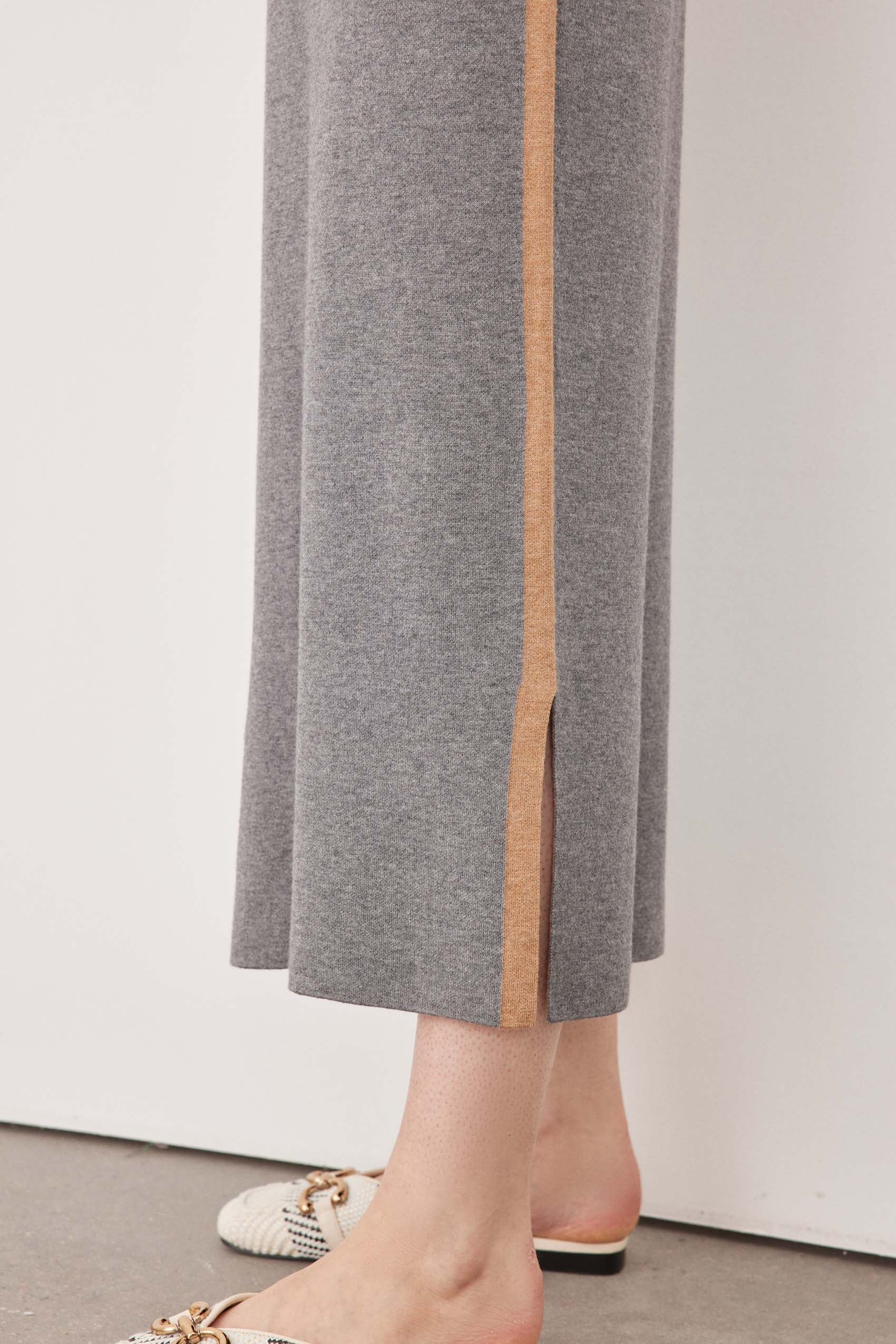 Drawstring pencil skirt