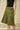 Buttoned cotton midi skirt