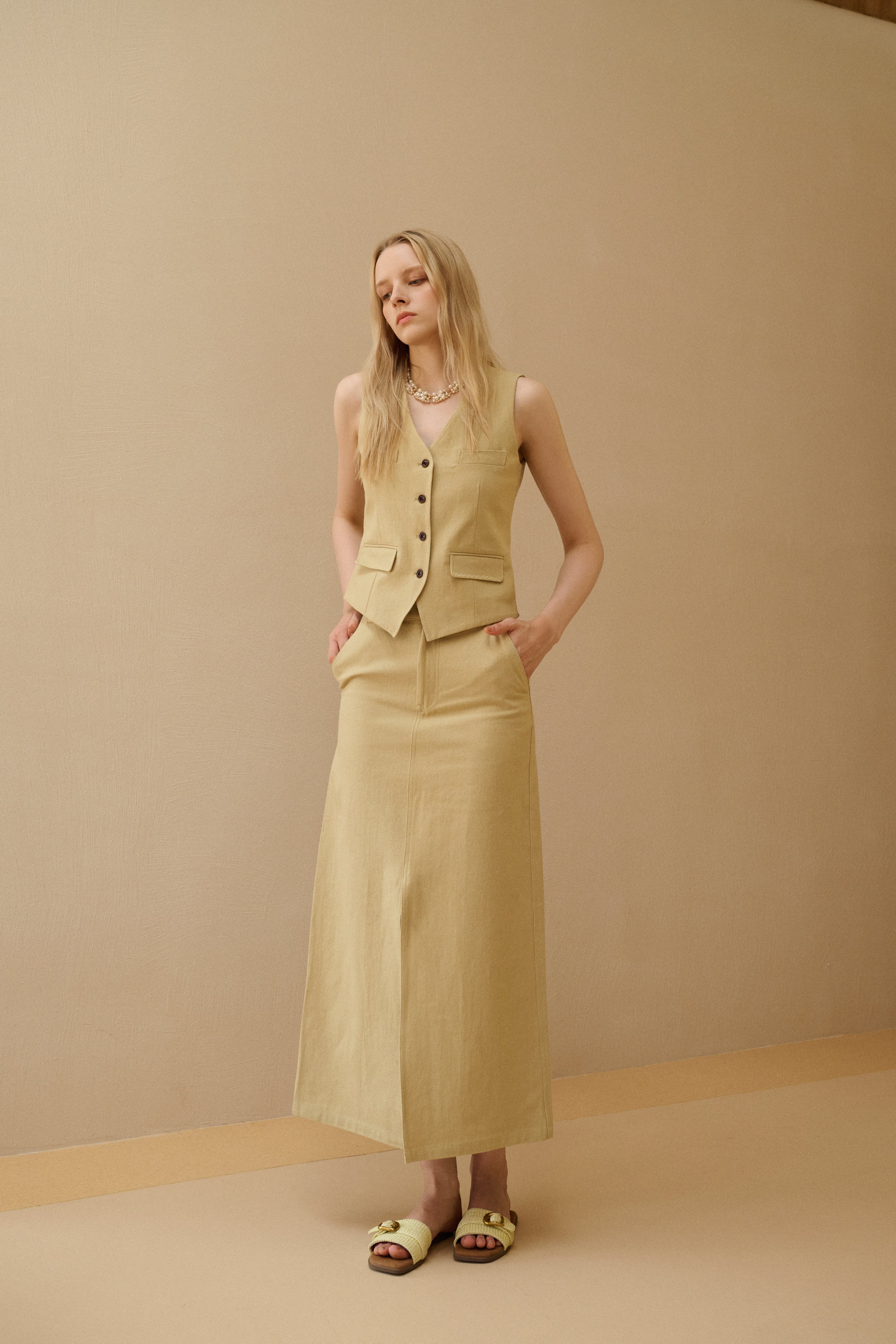 Button front vest