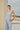 Button pleated bandeau & wide leg set
