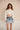 Cropped curved hem shirt