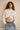 Cropped curved hem shirt