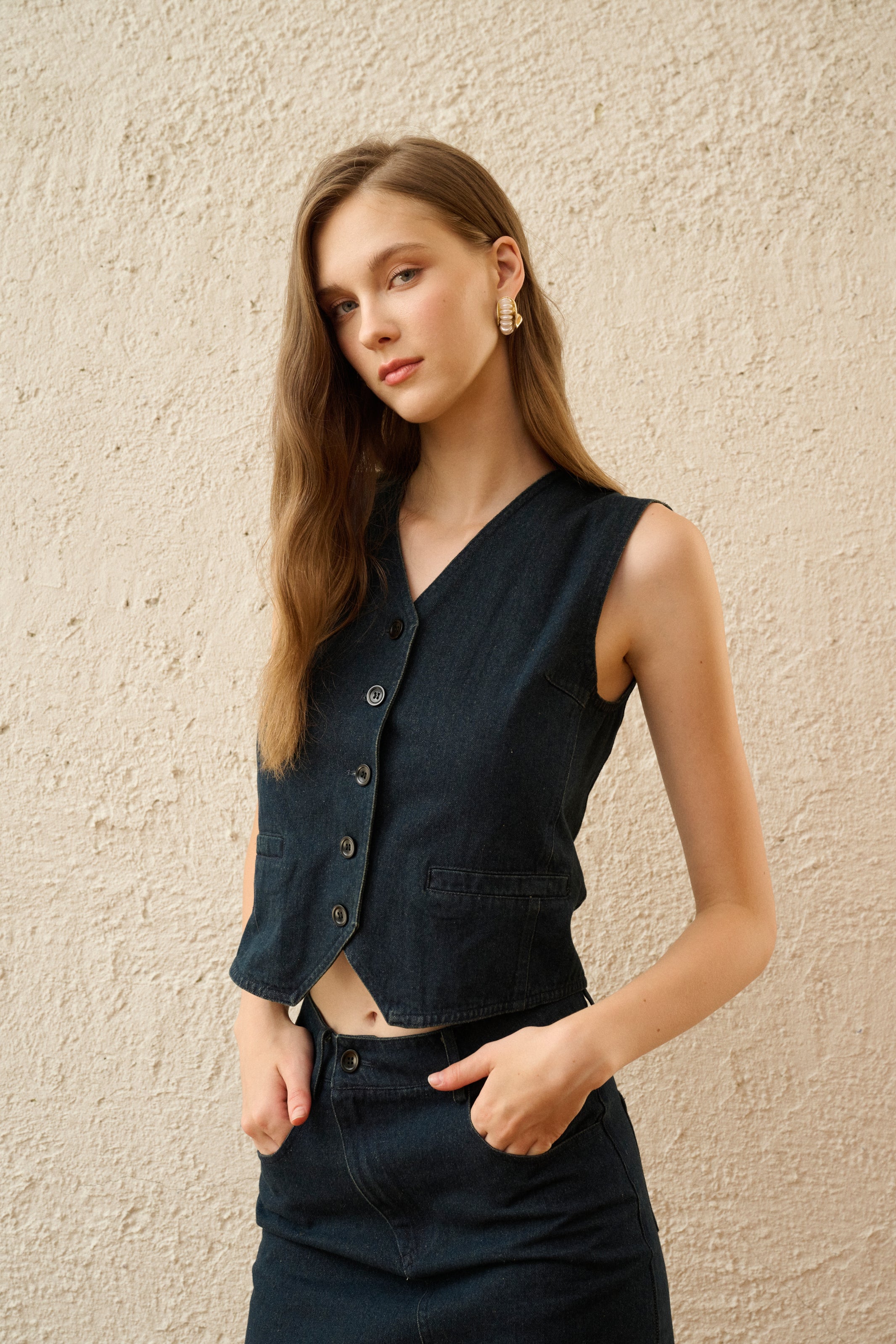 Denim vest
