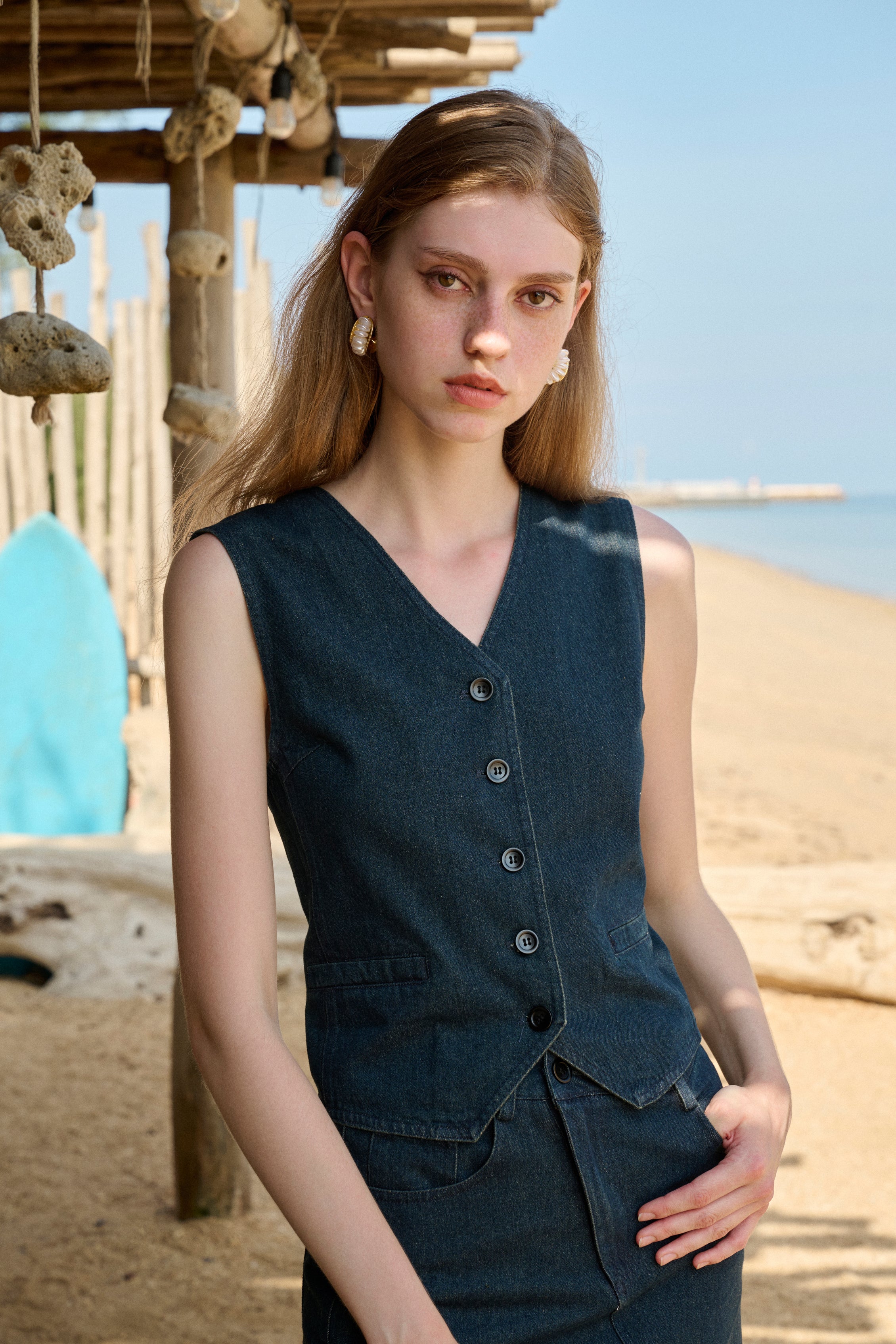 Denim vest
