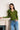Detachable ruffle capelet knit top