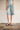 Floral print denim bermuda shorts