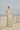 Halter contrast stripe maxi knit set