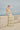 Halter contrast stripe maxi knit set