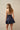 Halterneck denim top