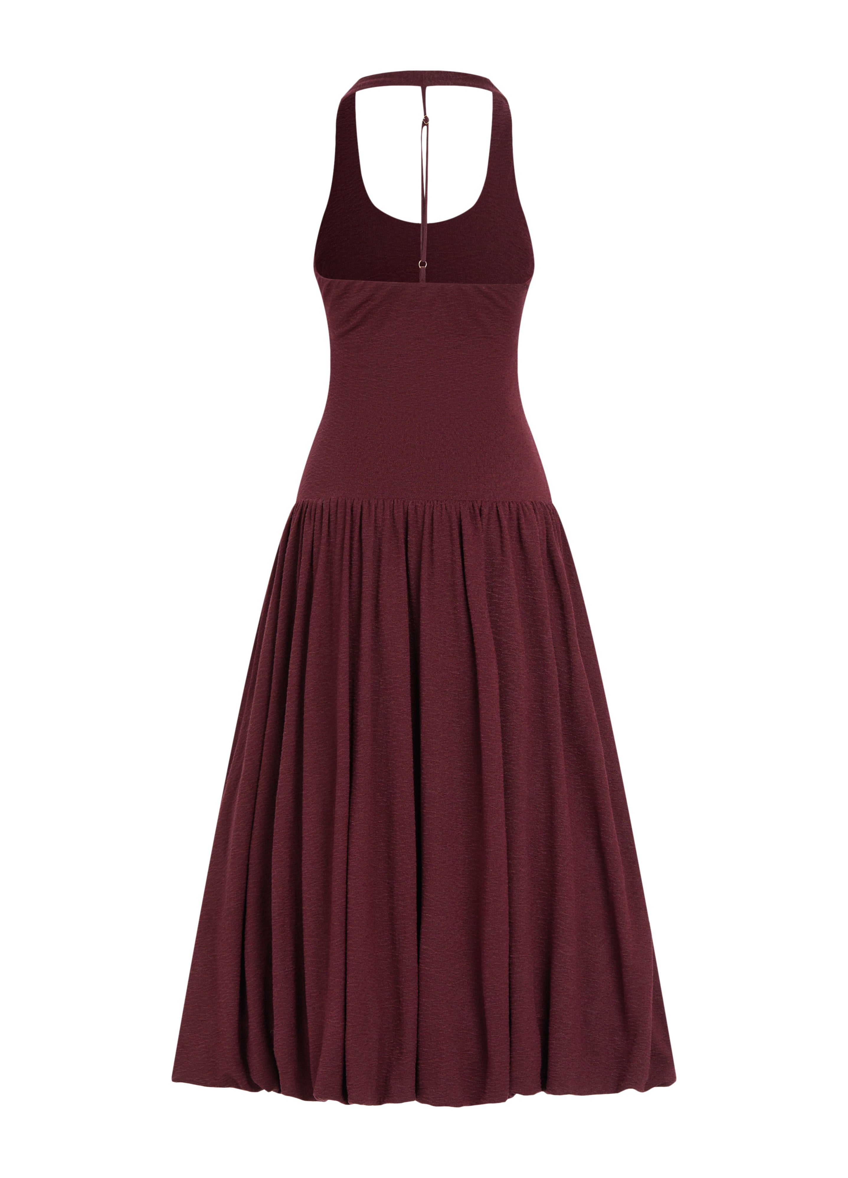 Halterneck pleated bubble hem dress Ancosti Halterneck pleated bubble hem dress Ancosti