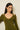 Lace hem wool dress