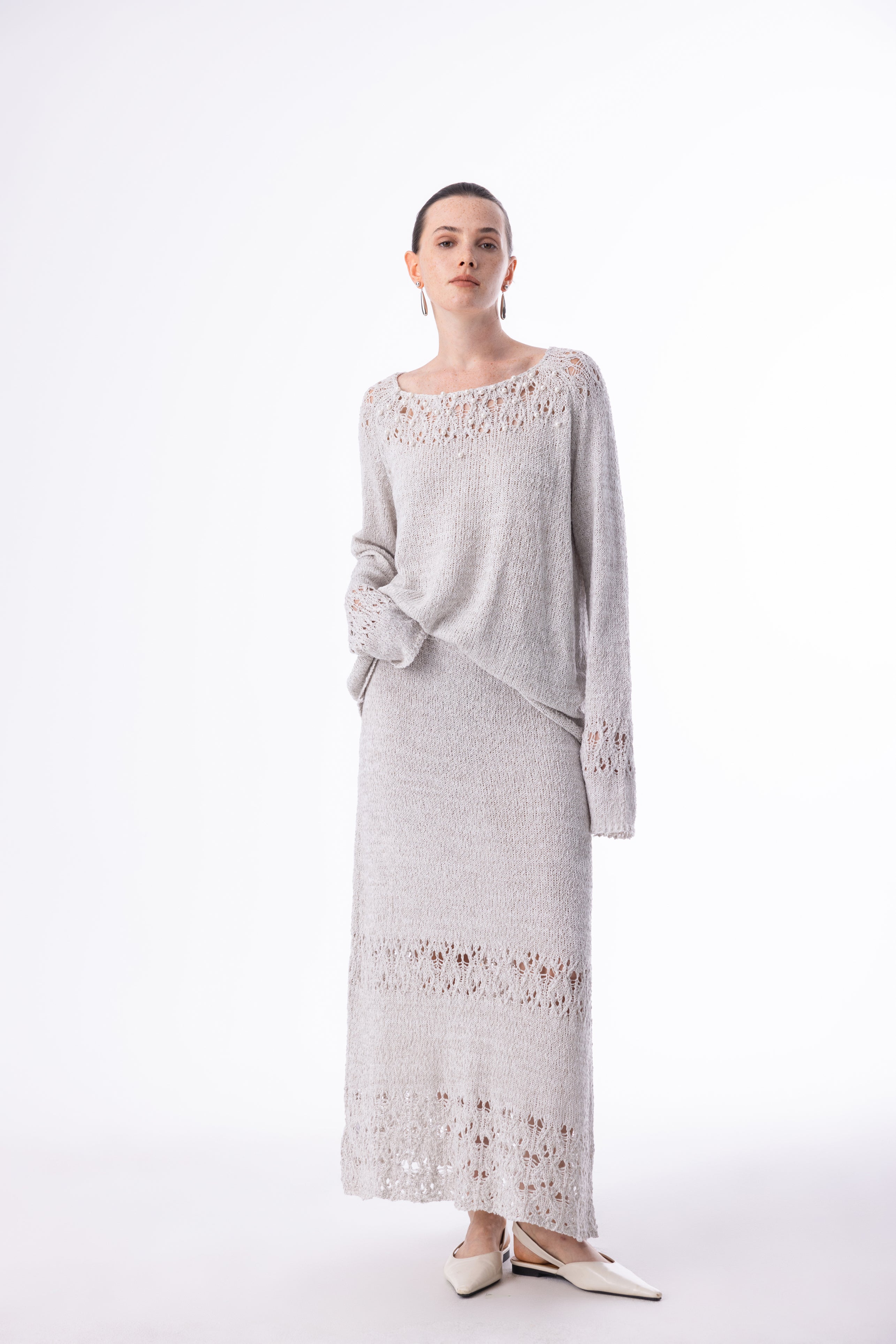 Lightweight openwork sweater