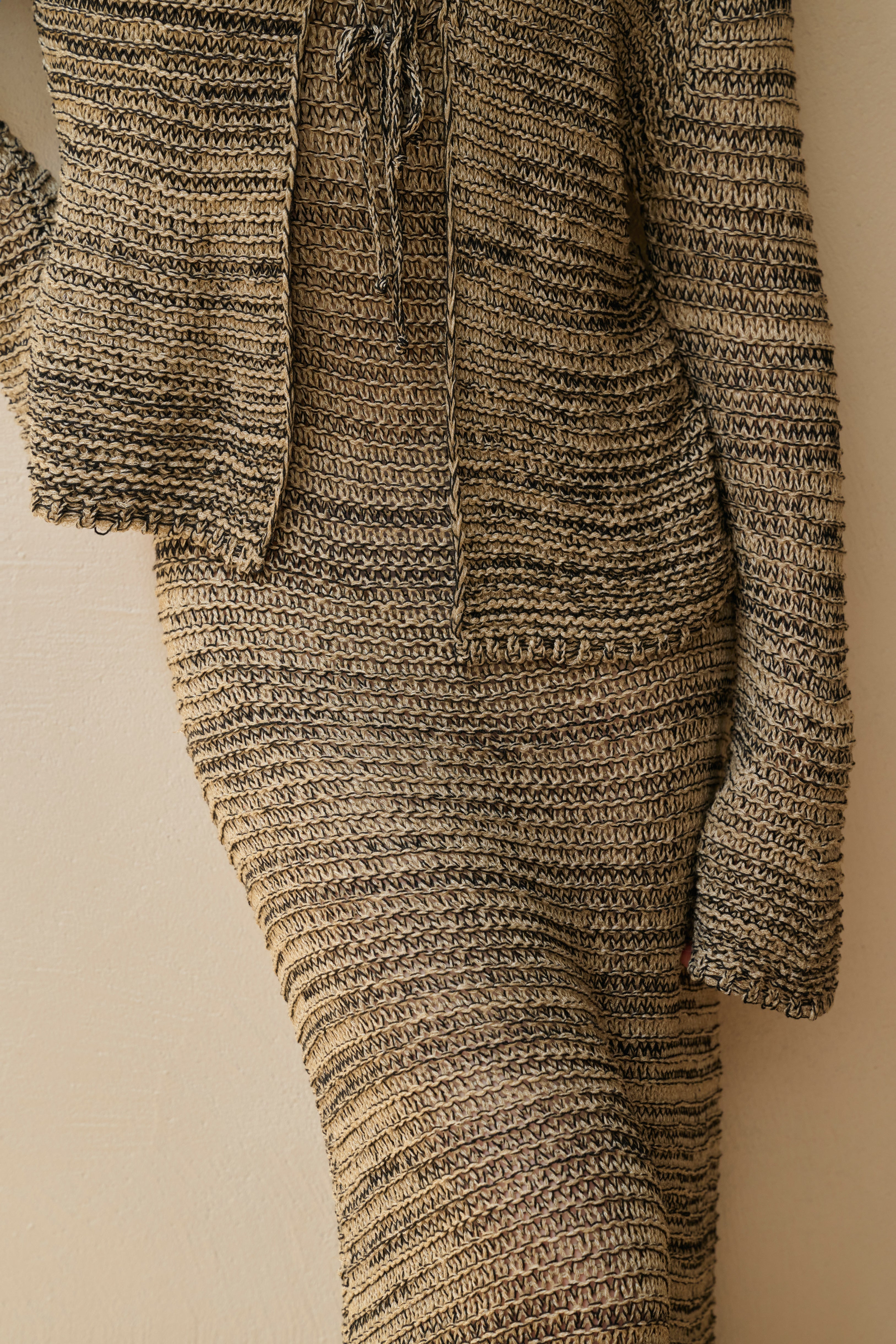 Marled knit sleeveless dress