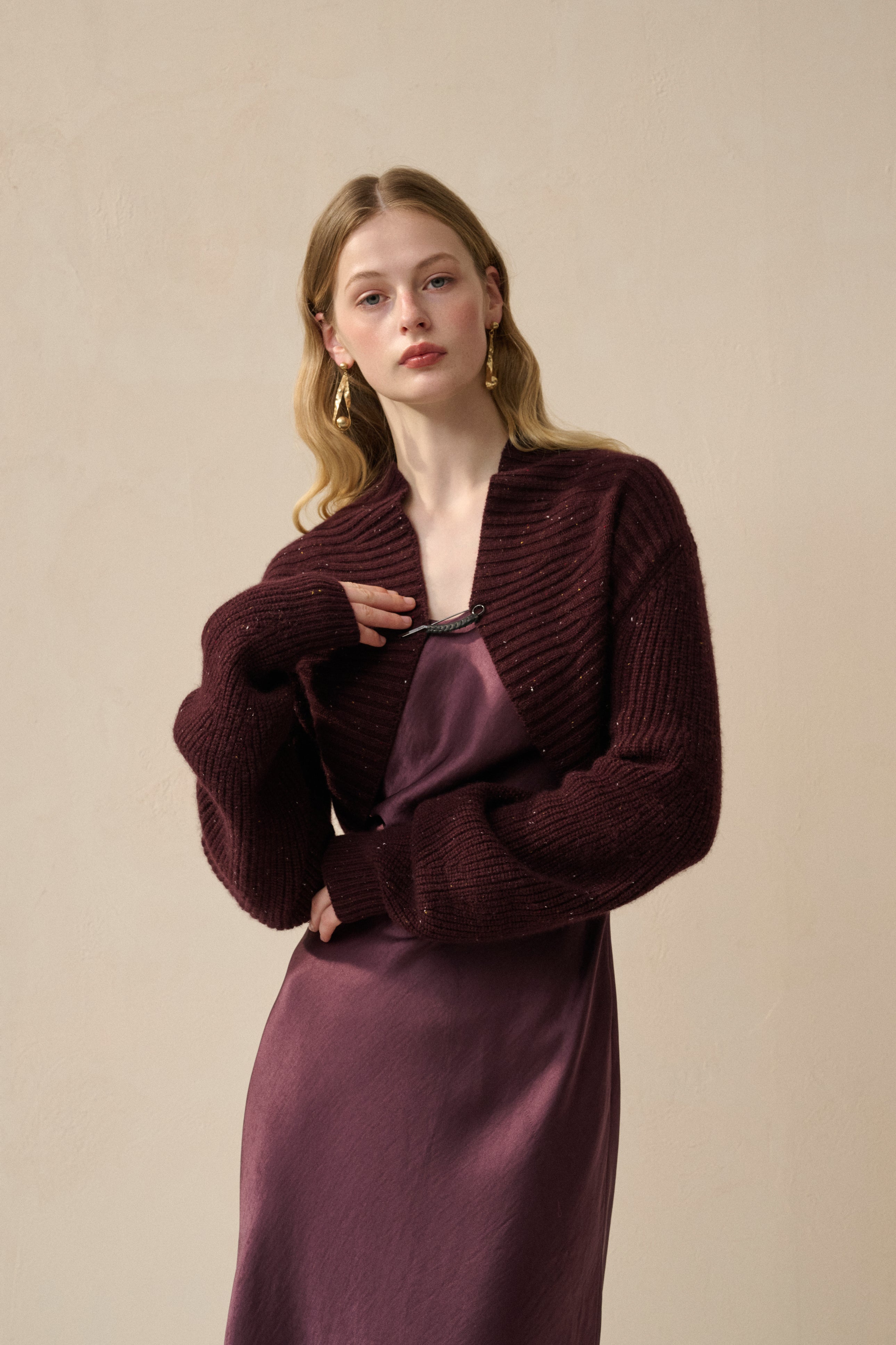 Mid-weight ribbed shrug Ancosti Mid-weight ribbed shrug Ancosti