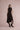 Asymmetrical mock-neck wool dress