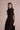 Asymmetrical mock-neck wool dress