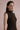Asymmetrical mock-neck wool dress