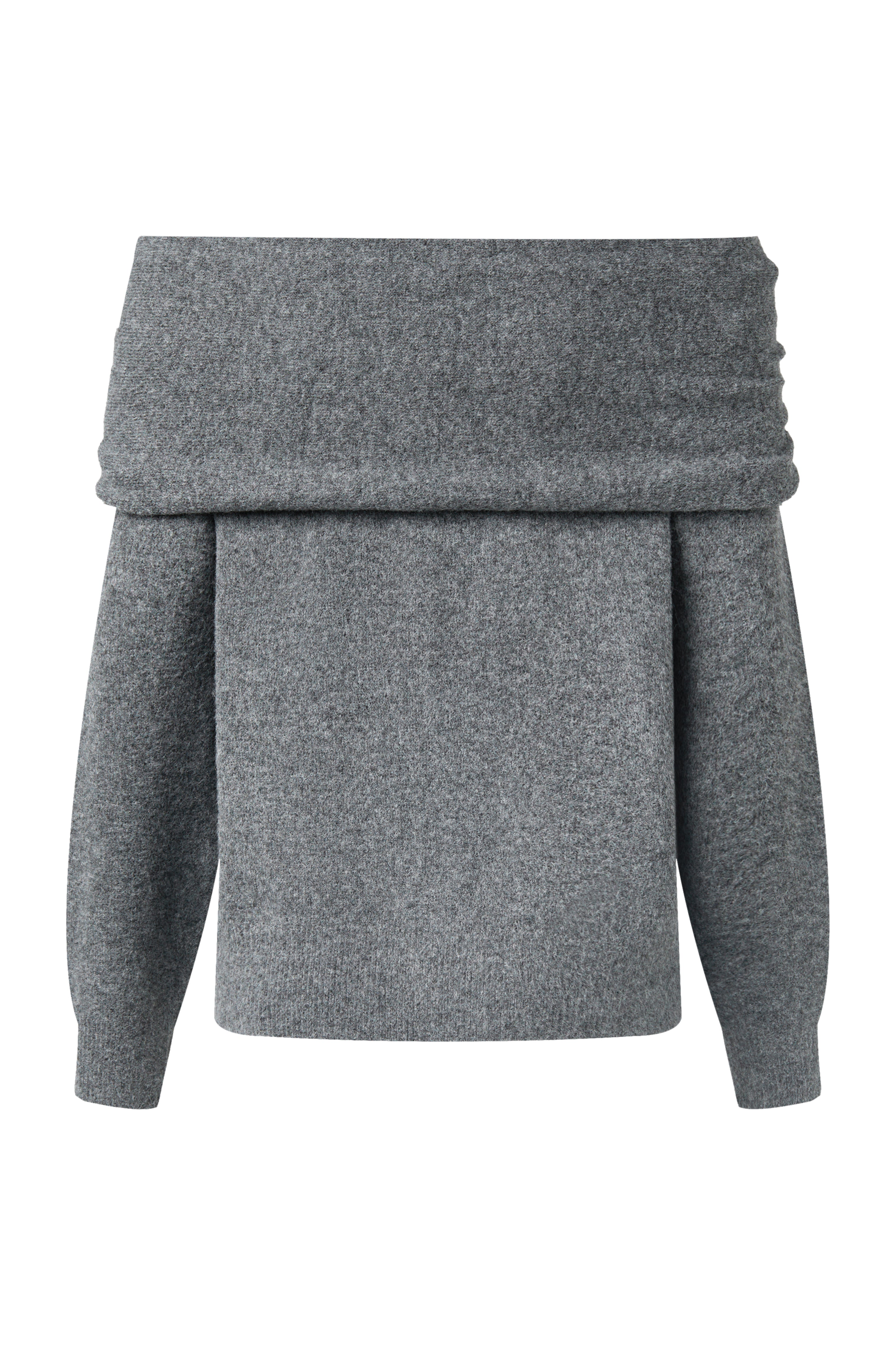 Off shoulder wool sweater