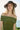 Off shoulder marled knit top