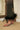 Color-block feather-hem knit maxi dress