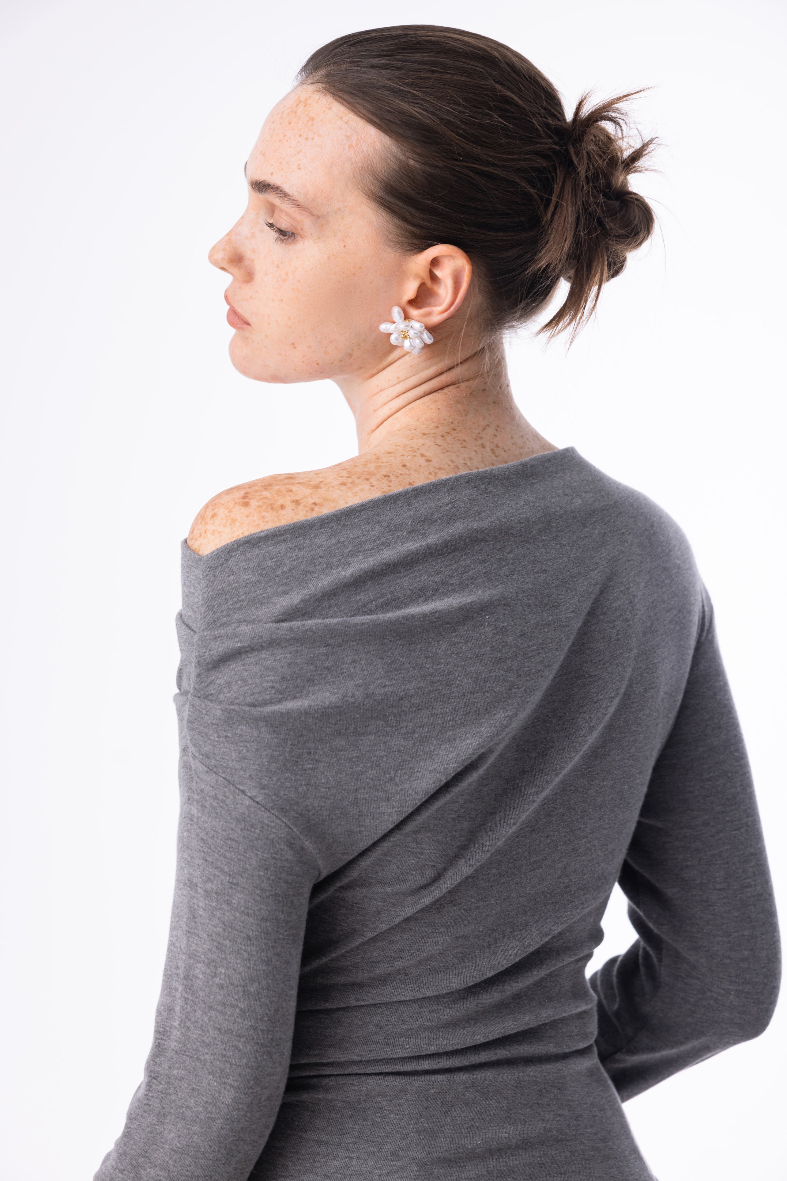 One shoulder cutout top
