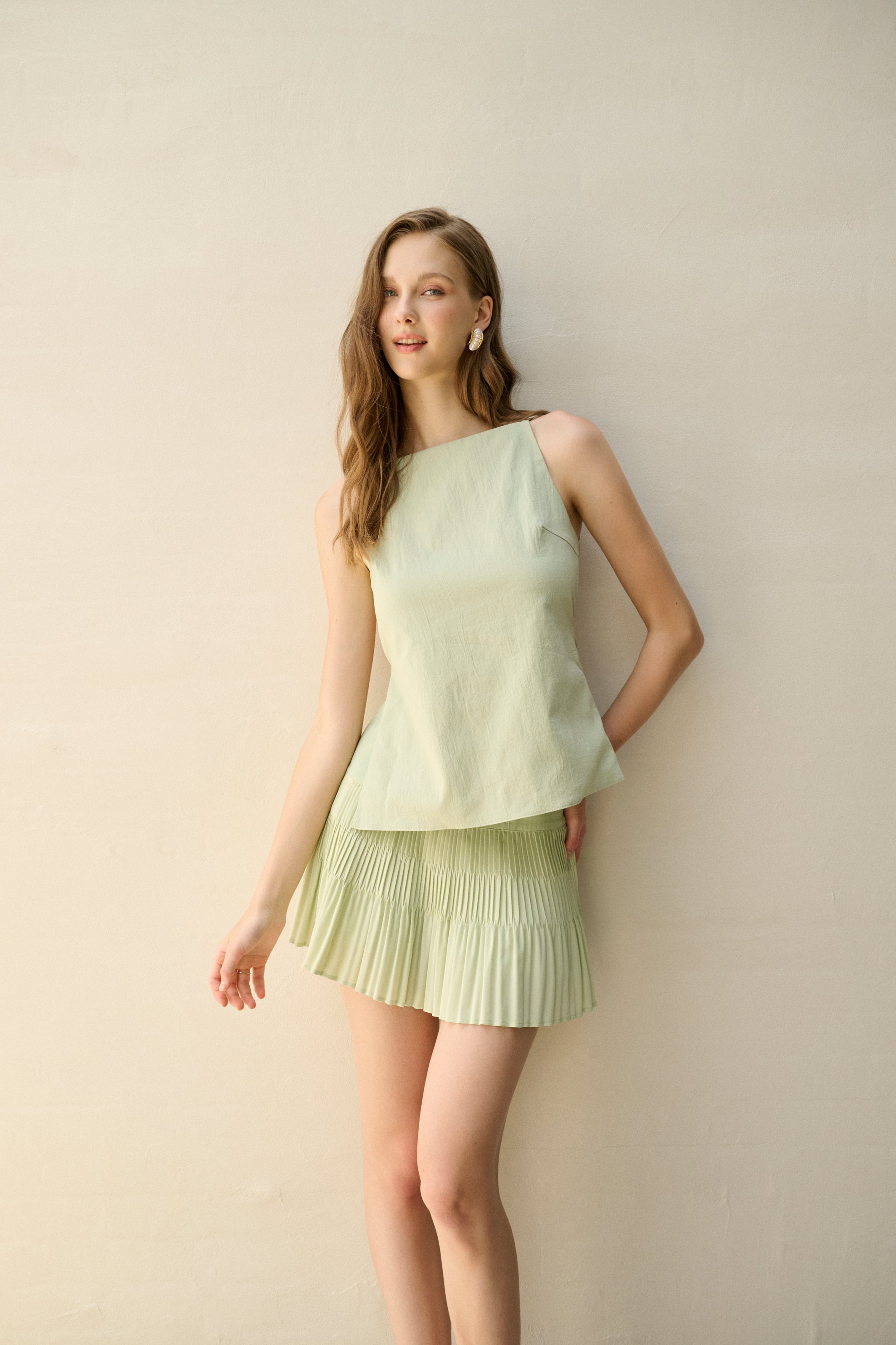 Open back tank & skirt