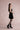 Pearl-dot velvet open back dress