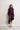 Pinstripe ostrich feather asymmetric dress