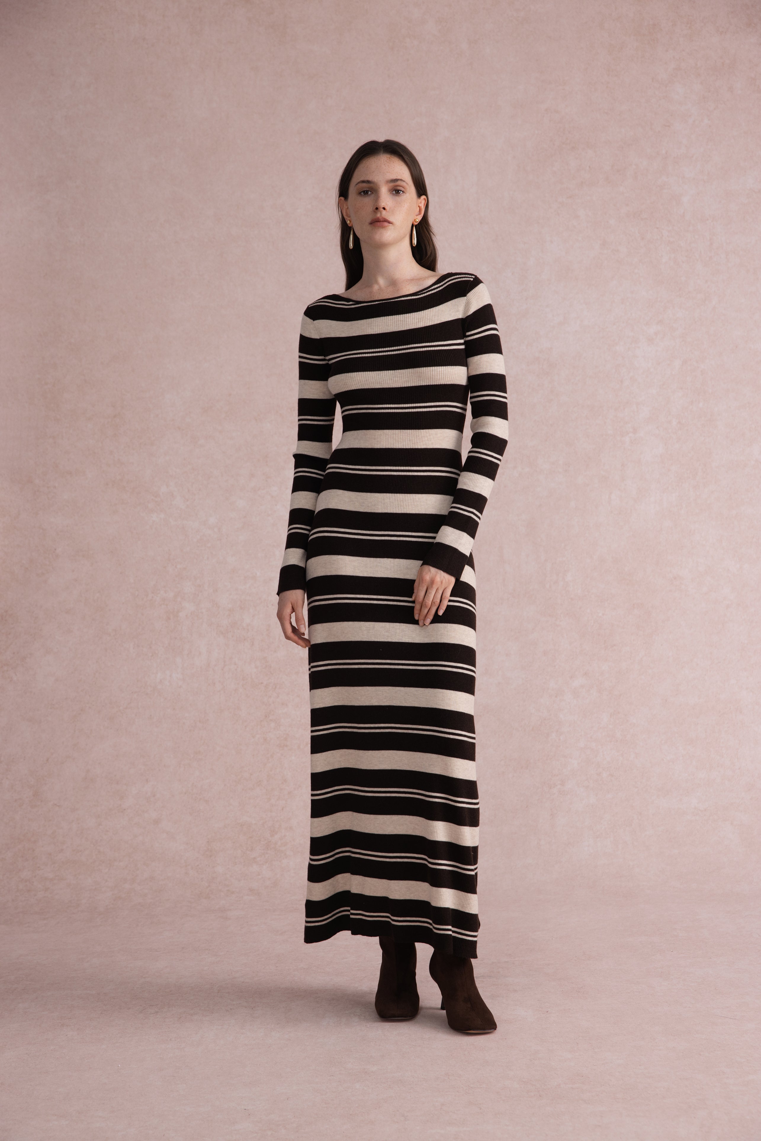 Reversible twist knit dress