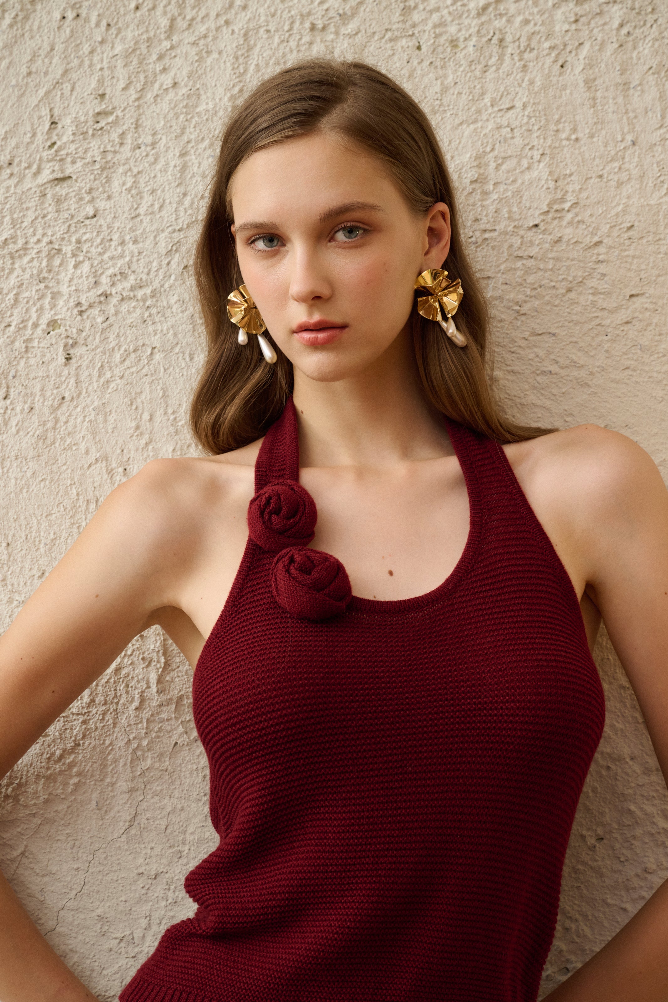 Rosette knit set