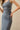 Ruched denim maxi dress