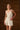 Self-tie open knit mini dress