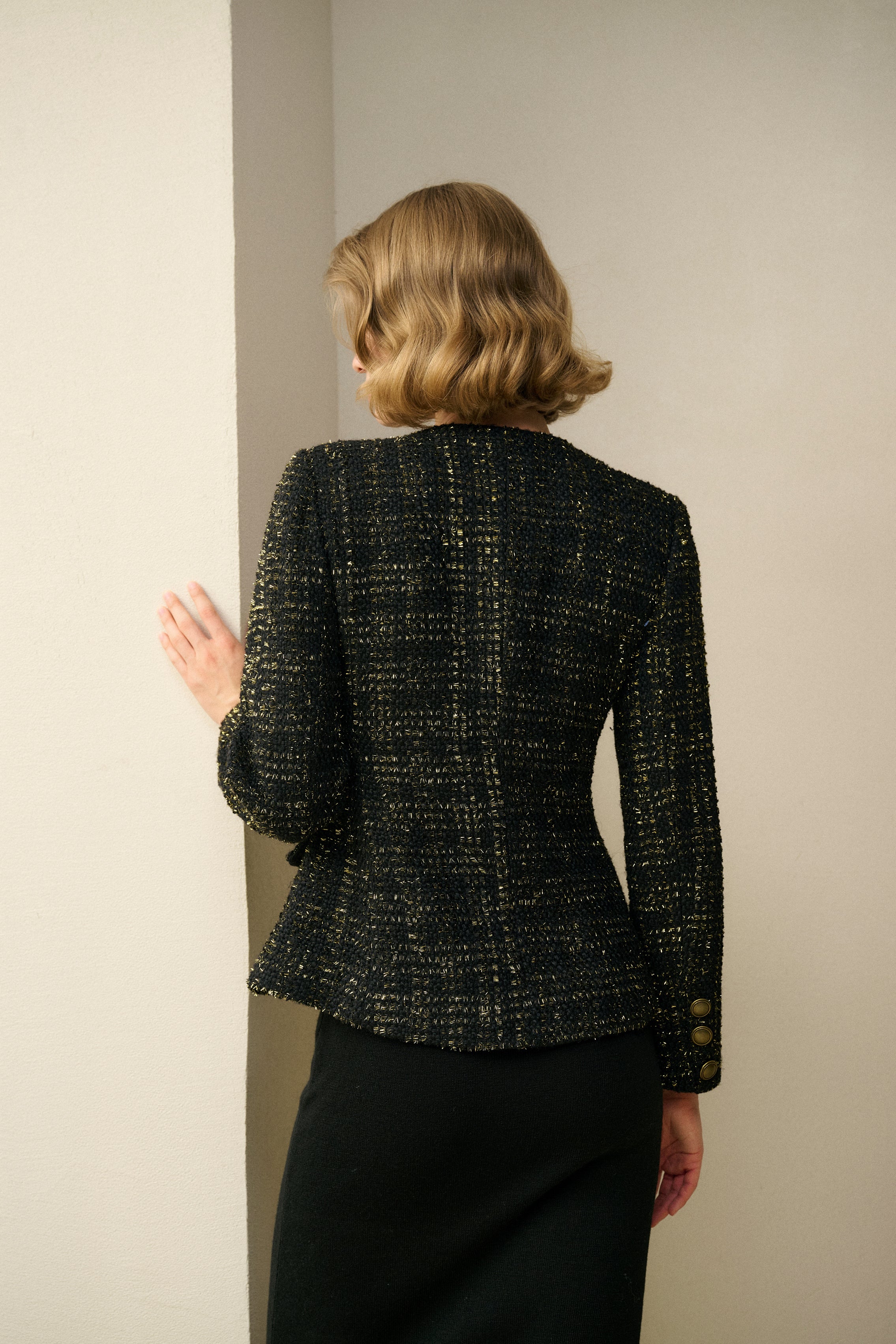 Shimmering tweed jacket