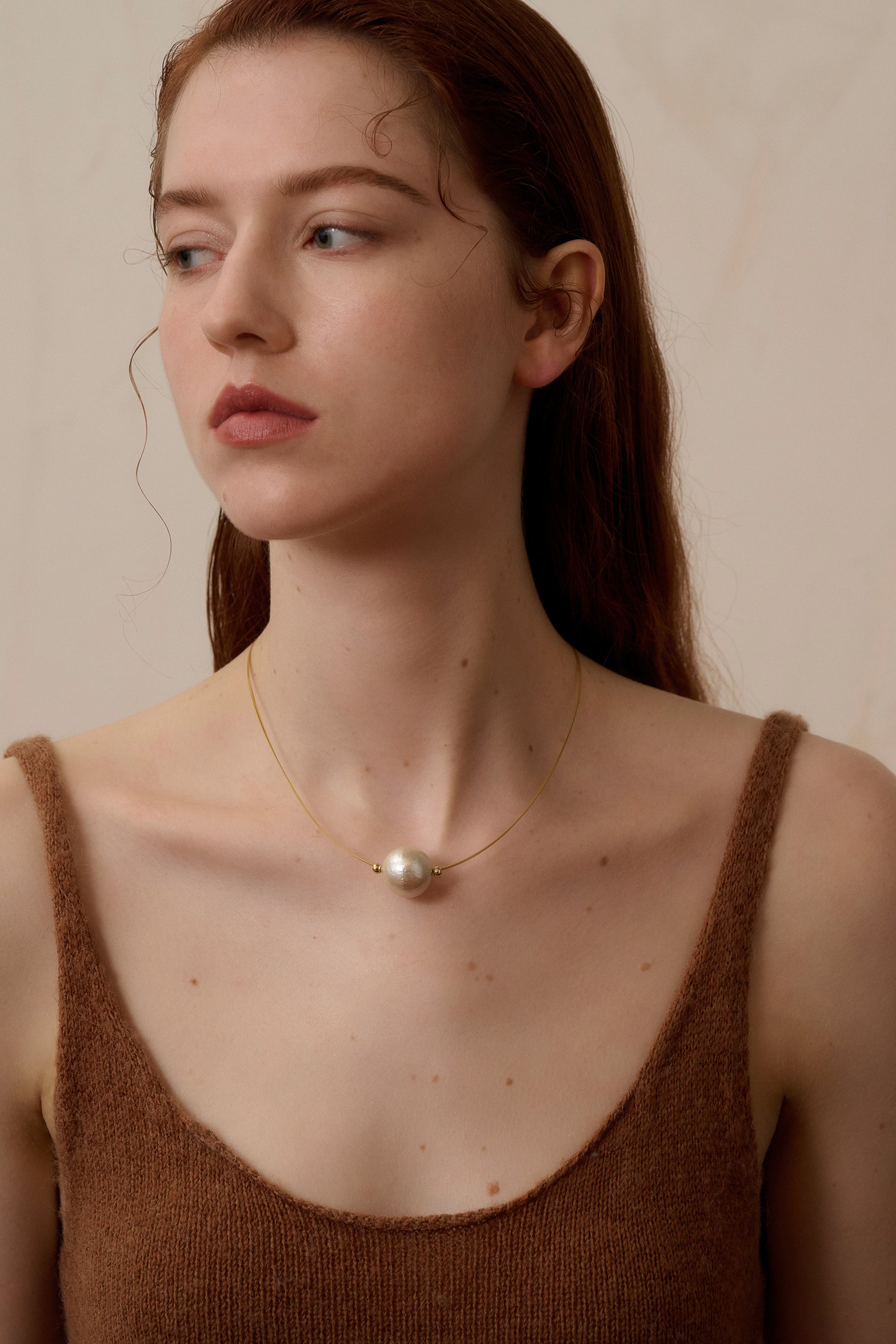 Single bead necklace