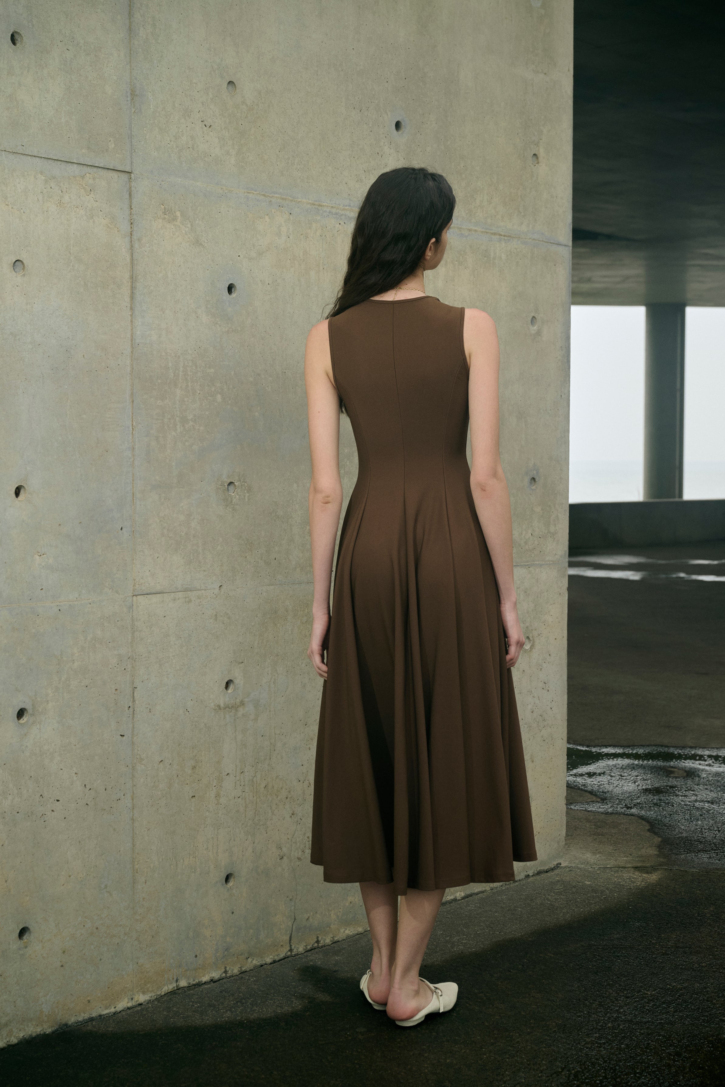 brown fit and flare dress Buy Threadbare Brown V-Neck Fit and Flare 100% Cotton Midi Dress from Next USA