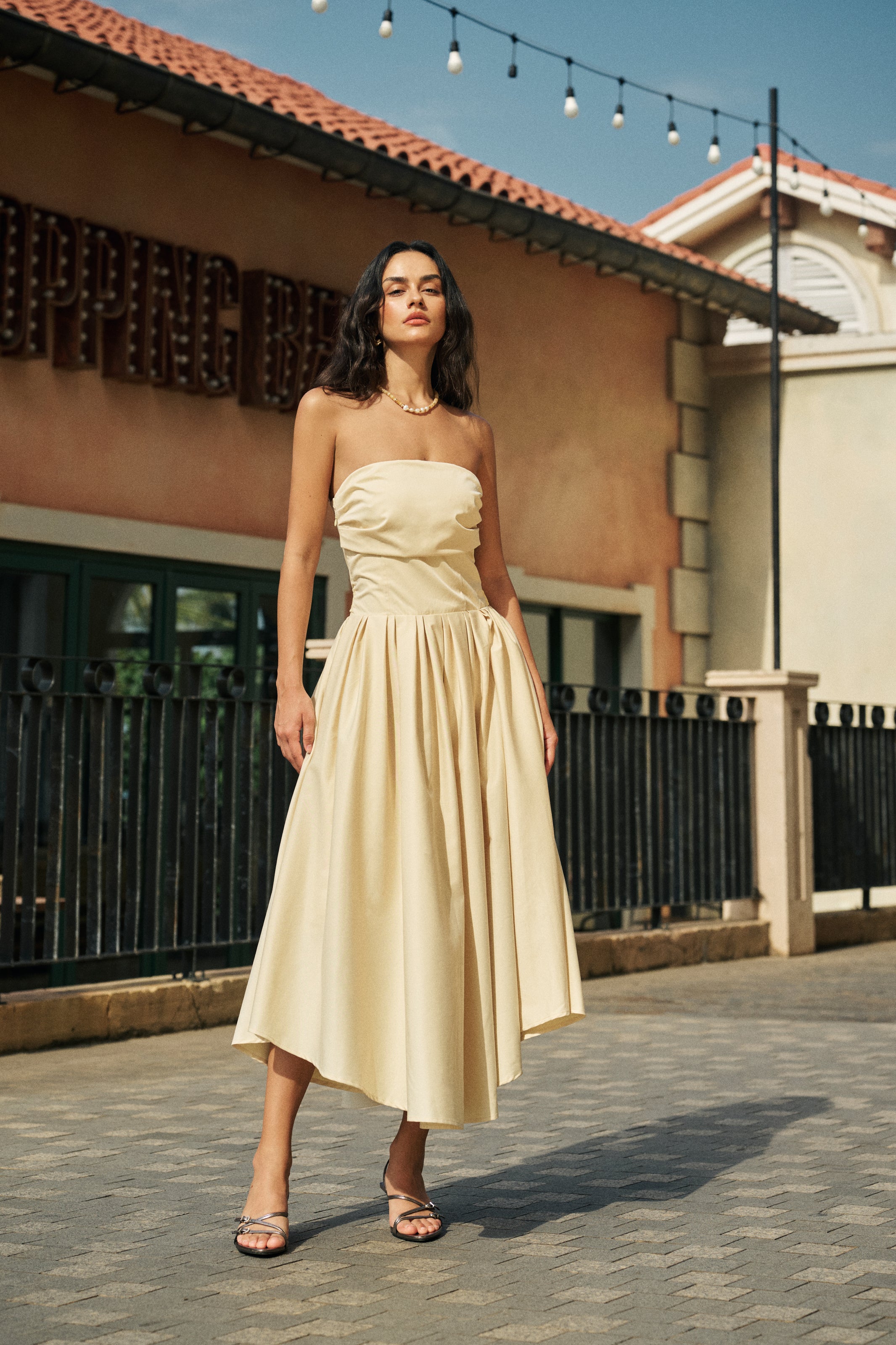 strapless fit and flare dresses Strapless flare dress – Ancosti