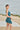 Stretch lace tank & flounce-hem skort