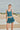Stretch lace tank & flounce-hem skort