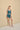 Stretch lace tank & flounce-hem skort
