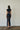 Striped mesh knit maxi dress