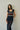 Striped mesh knit maxi dress