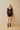Tie front cardigan & knit shorts