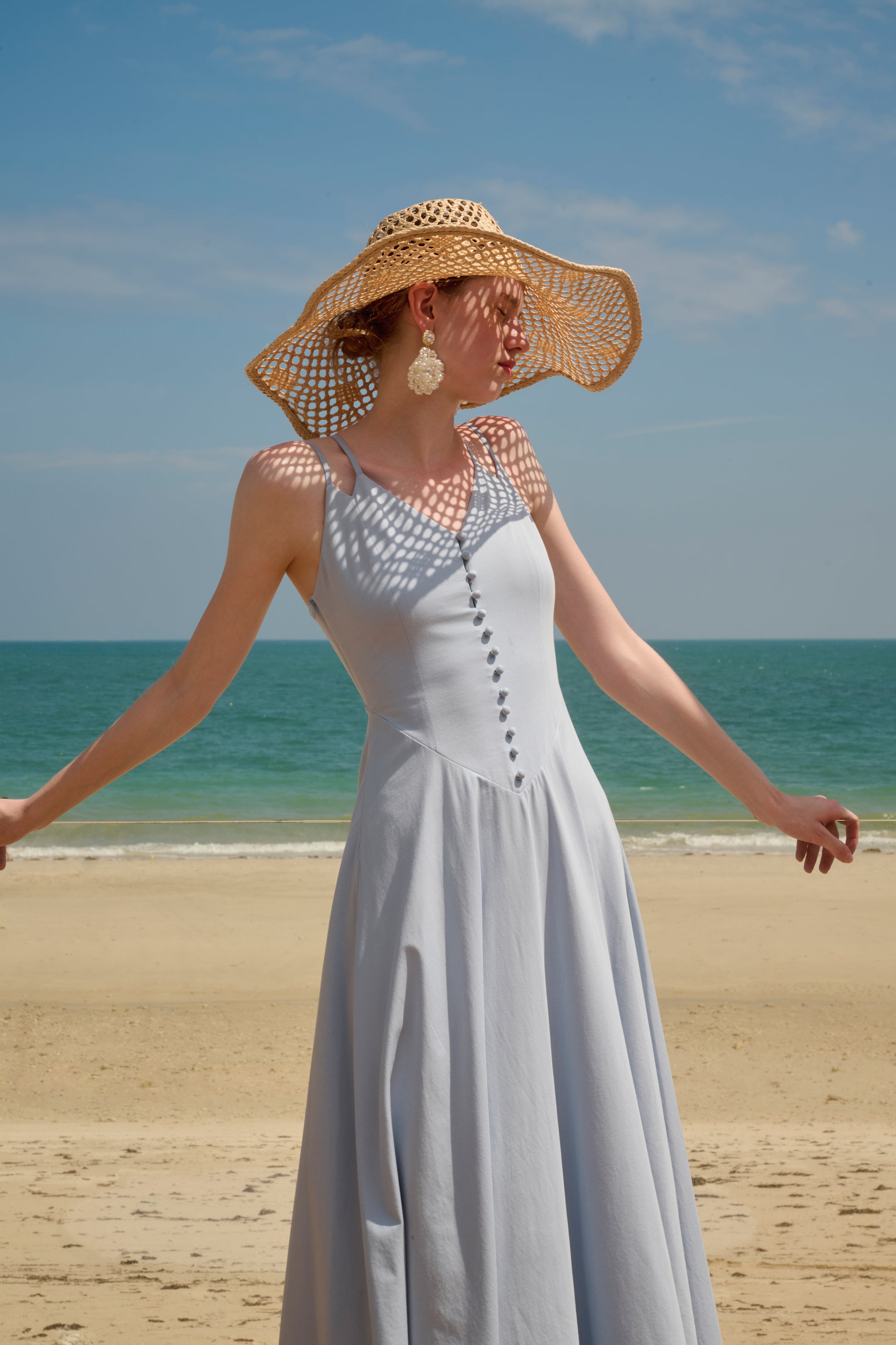 Twin strap maxi dress