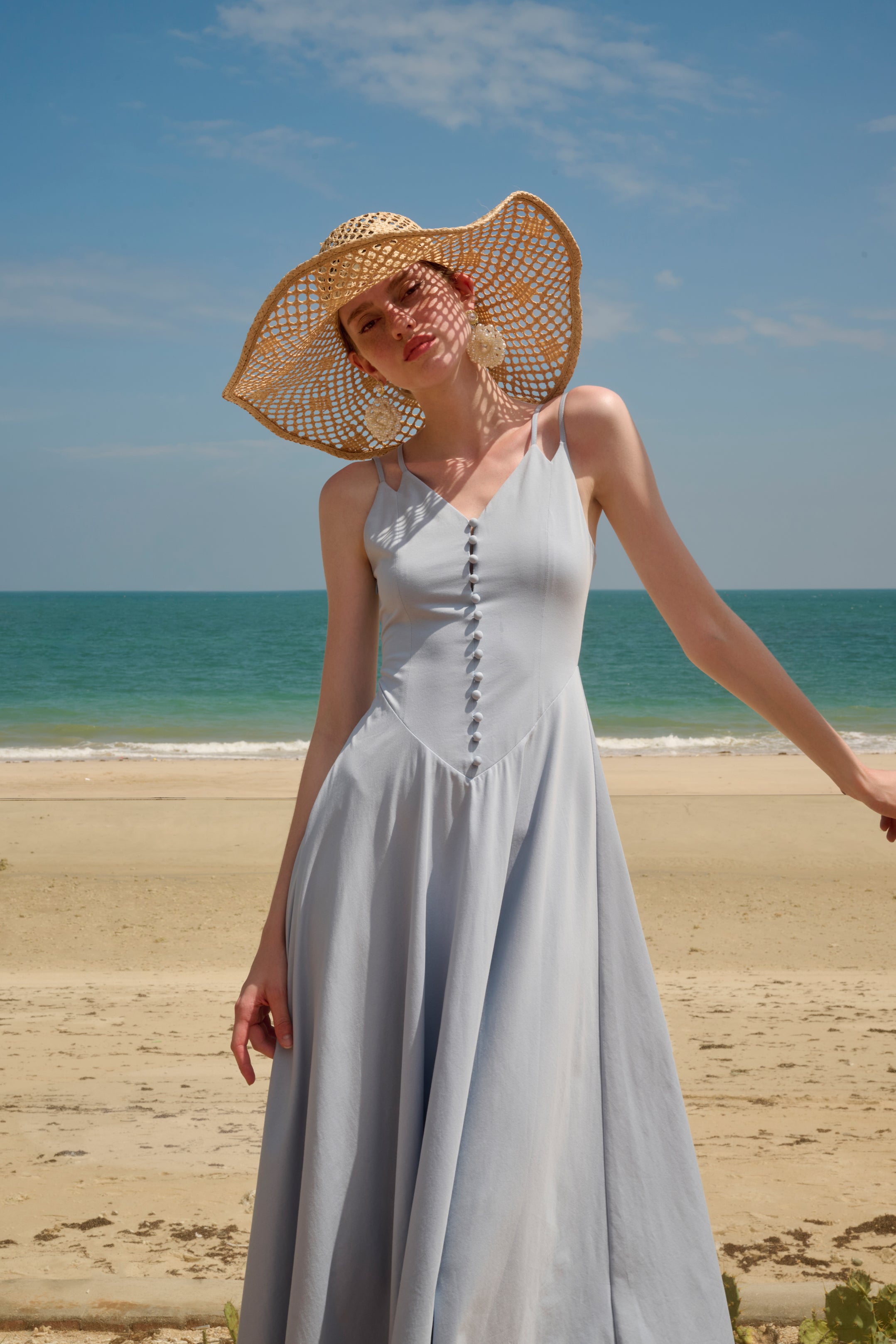 Twin strap maxi dress